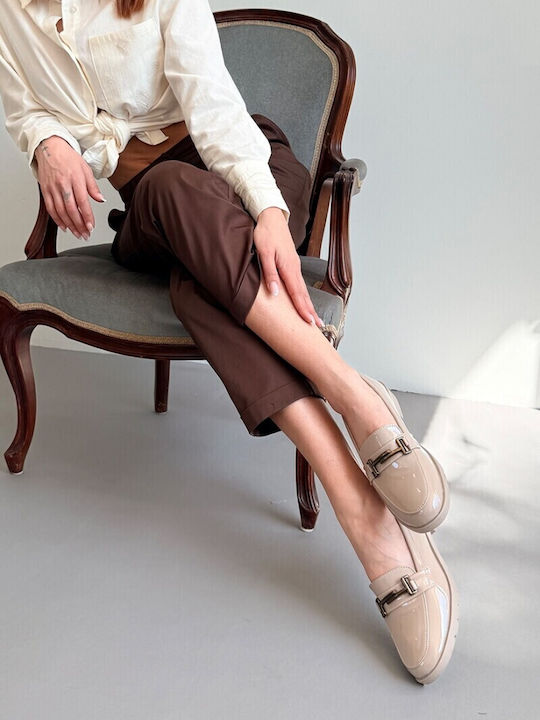 Γυναικεία Loafers σε Μπεζ Χρώμα
