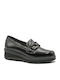 Lackleder Damen Mokassins in Schwarz Farbe