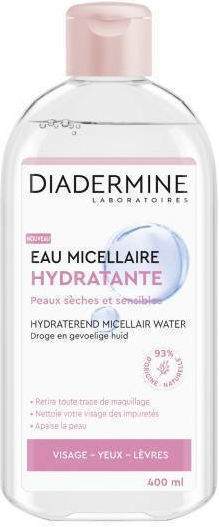 Diadermine Apă Micelară Hidratantă Demachiant Față cu Acțiune Calmanta 400ml