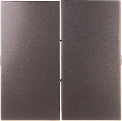 Simon 54 Doppel-Tastenschalter Sw7/2xm Sw6p1m Anthrazit Dkw9/48