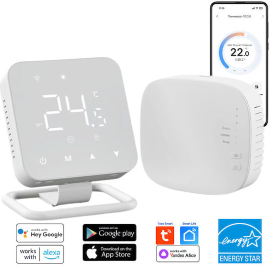 Mirrortherm BIRAI1203 Ψηφιακός Θερμοστάτης Χώρου Smart με Wi-Fi