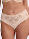 Damen-Slip Mit Spitze Beige
