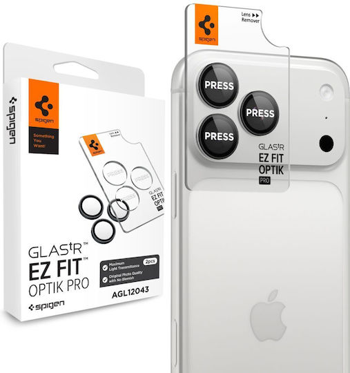 Osłona Aparatu Spigen Optik Pro Glas.tr Ez Fit Camera Protector 2-pack Iphone 18 Pro 18 Pro Max Dark Grey 8800337251722