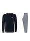 Emporio Armani Winter Herrenpyjama Blau