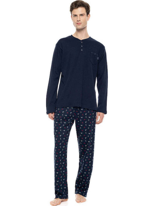 Ulisse Winter Men's Pyjamas Blue