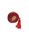 Kalliopi Silver Tabletop New Year's Lucky Charm Red Pomegranate Made of Wax Polish 2027 11x12cm