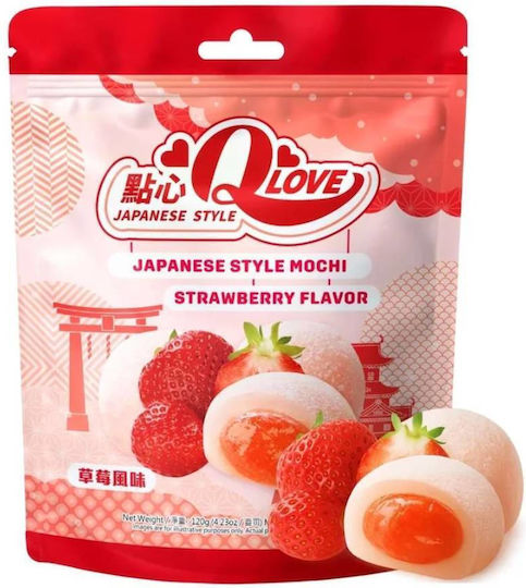 Qlove Strawberry Традиционен Мочи Плик За Стоене 120г Twn