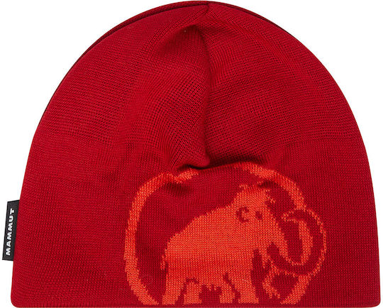 Men's Fleece Knitted Beanie in Red Colour