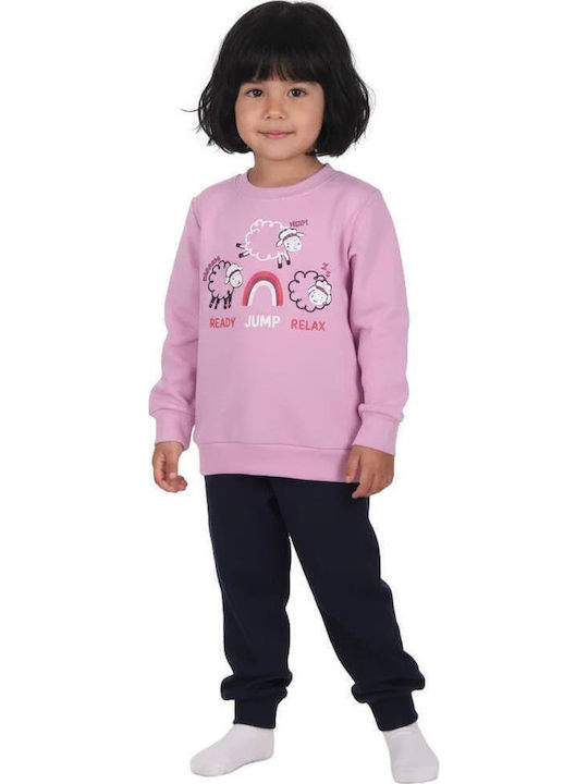 Dreams by Joyce Pijama de Iarnă pentru Copii Lila Sheep