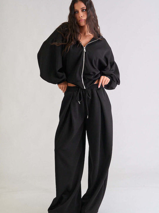 Decoro Decoro Damen Jogginghosen Schwarz Set