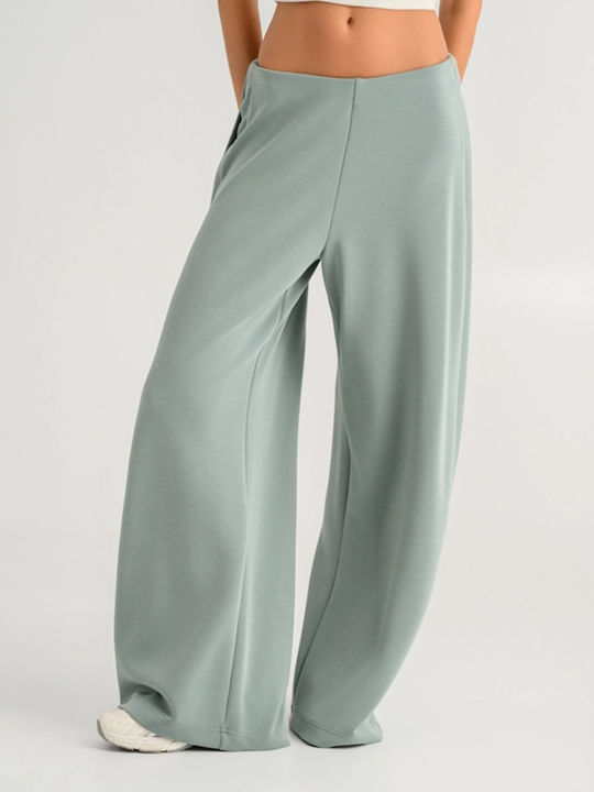 BodyTalk Flared Sweatpants Silver Blue