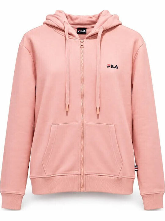 FILA Women's Hooded Fleece Cardigan Pink