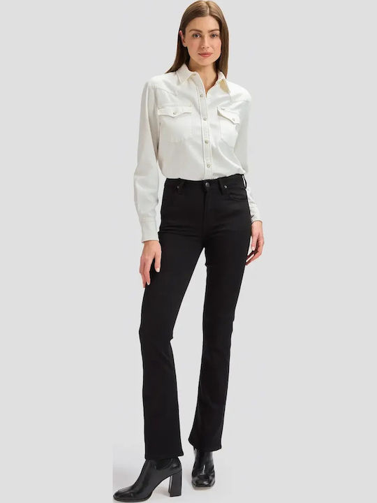 Breese Women's Flared Black Jean Pants