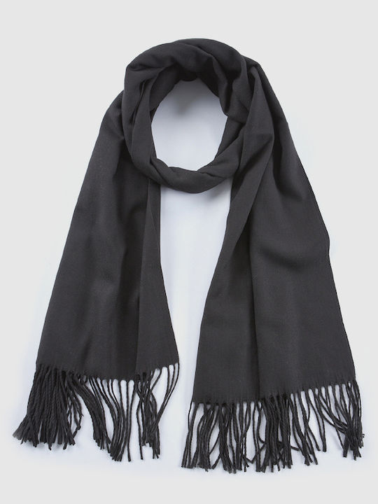 Verde Damen Wollschal Schwarz