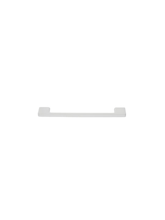 Zogometal Furniture Handle from Zamak White Diameter 12mm (Hole Centers 192mm) 93-87