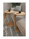 Bedside Tables Made of Solid Wood Beige 2 Pieces 38x38x38cm
