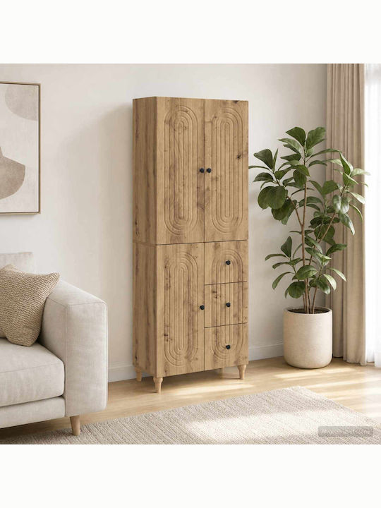 Artisan Oak Bookcases (2 Pieces) 66x34.5x90 cm