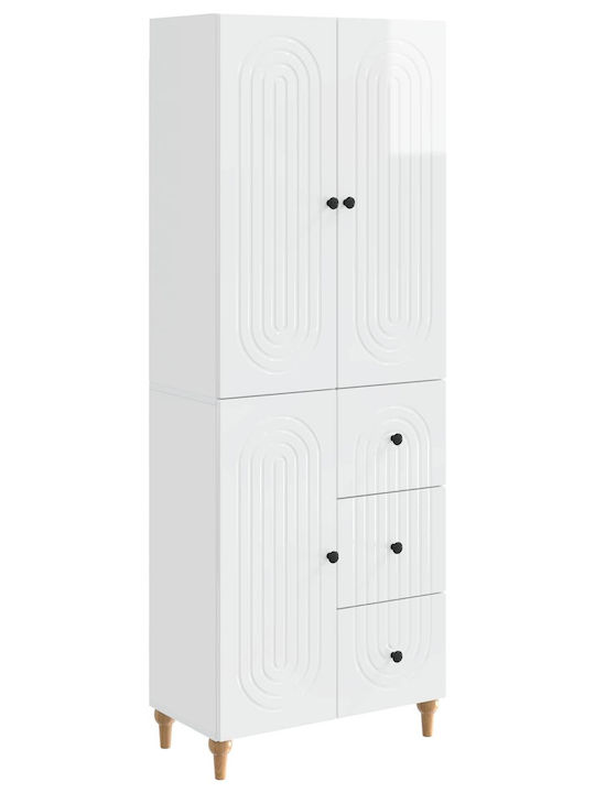 Bücherregale Glänzendes Weiß (2Stücke) 66x34.5x...