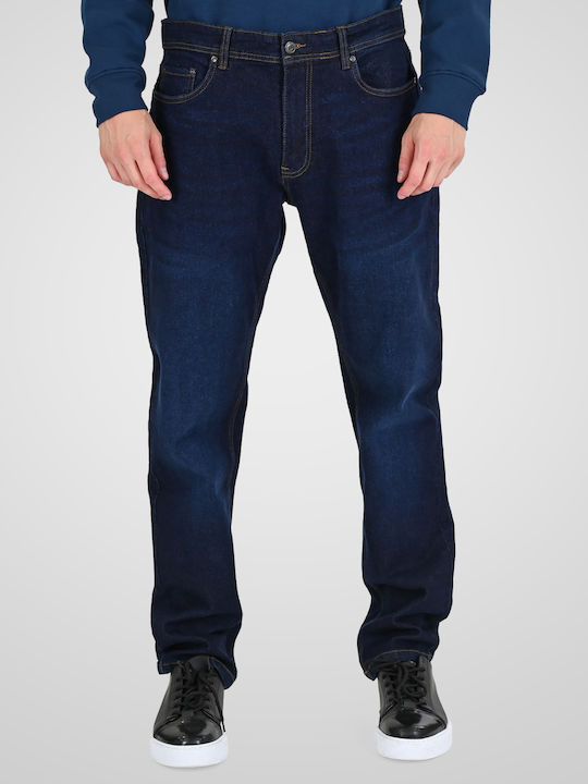 Rebase Ανδρικό Παντελόνι Τζιν Raw-blue-denim