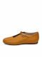 Дамски Балеринки Мери Джейн с Каишка / Барета Жълти