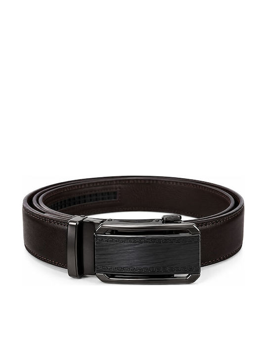 Ανδρική Ζώνη Δερμάτινη Καφέ