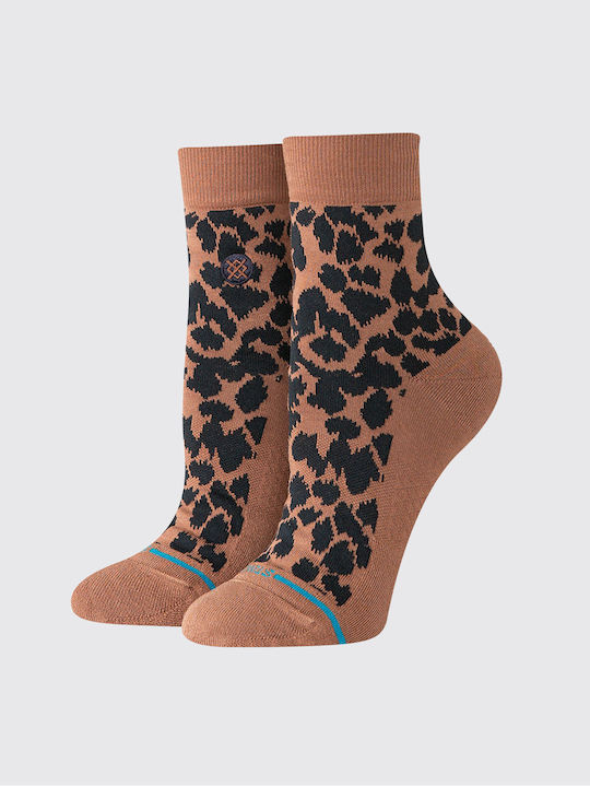 Stance Love Leopard Sportsocken Braun 1 Paar
