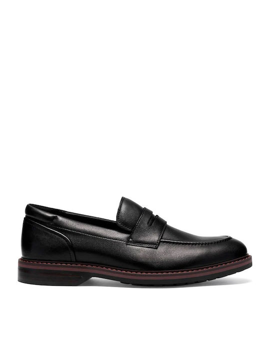 Clarks Мъжки кожени мокасини в Черен Цвят