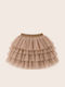 Kids Tulle Tulle Beige Skirt