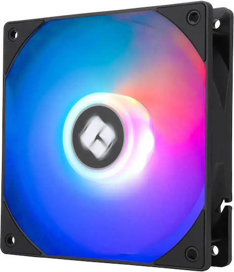 Thermalright Ventilator Pentru Carcasă TL-C12RB-S V2 Paletă Inversată 120mm (1500rpm / 58cfm) cu Iluminare ARGB și Conexiune 4-Pin PWM Negru