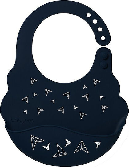 Babyono Wasserdichtes Baby Lätzchen aus Silikon mit Tasche