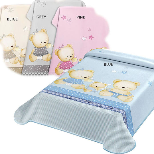 Belpla Spanish Cot Baby Blanket 663 Velvet Pink 110x140cm