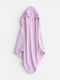 Nef-Nef Homeware Baby-Badetuch mit Kapuze Ballerine World Lila 75x75cm