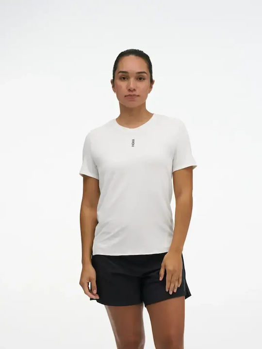 HOKA Women's Short Sleeve White Blouse