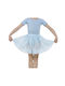 Plié Children's Ballet Skirt Light Blue Rad Voile Plc4004
