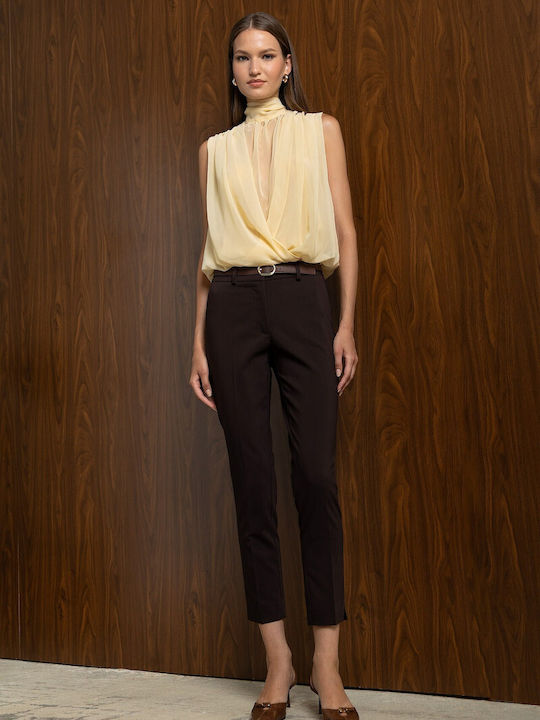 Women's Trousers in Regular Fit Green