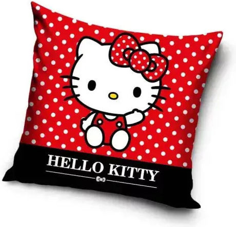 Pyramid Детски Декоративен Калъф За Възглавница Hello Kitty Червен