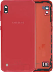 Back Cover Camera Lens Samsung Galaxy A10 A105 2019 Service Pack Red