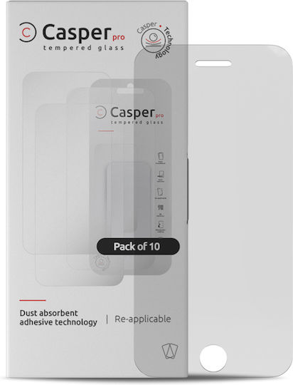 Casper Pro Tempered Glass Iphone 5 5s 5c Se 2016 10 Pack Clear