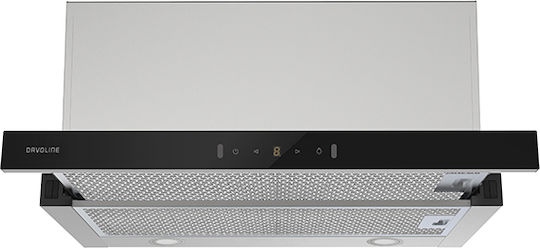 Davoline Supreme Black Glass 90 IX Συρόμενος Απορροφητήρας 90cm Inox