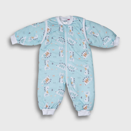 Tender Winter Sleeping Bag 2.5 Tog Light Blue with Detachable Sleeves