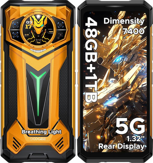 Doogee S200 Ultra 5G Dual SIM (12/1TB) Ανθεκτικό Smartphone Yellow