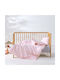 Kentia Baby Bettbezug Set mit Kissenbezug Rosa-Weiß 100x140cm