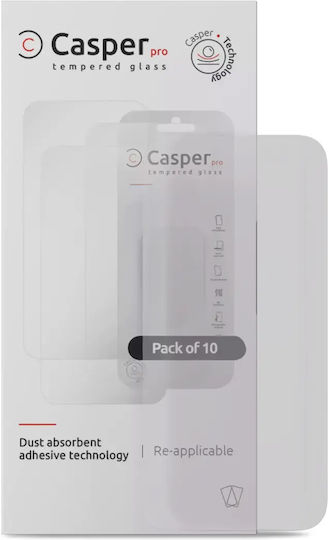 Casper Pro Tempered Glass Iphone 16 Pro 17 17 Pro 10 Pack Matte