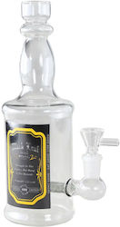 Black Leaf Bong 240mm Transparent