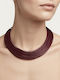 Prime Steel Halskette aus Stahl Bordeaux