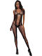 Цели Калсони Body Stocking Яка Halter Ромбовидни Отворения
