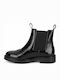 Serilda Damen Chelsea-Stiefeletten aus Leder Schwarz