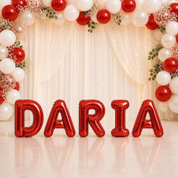 Set 5 Luftballons Nummer Folie Rote mit LEDs 40cm
