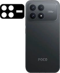 Set 2 Protecții din sticlă securizată pentru lentilele camerei Bizon Glass Lens Compatibile cu Xiaomi Poco F8 Pro Negru