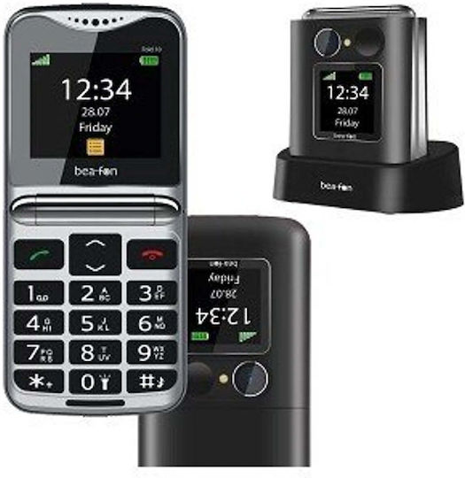 Bea-fon Fold 10 Einzeln SIM Handy mit Tasten Silbern